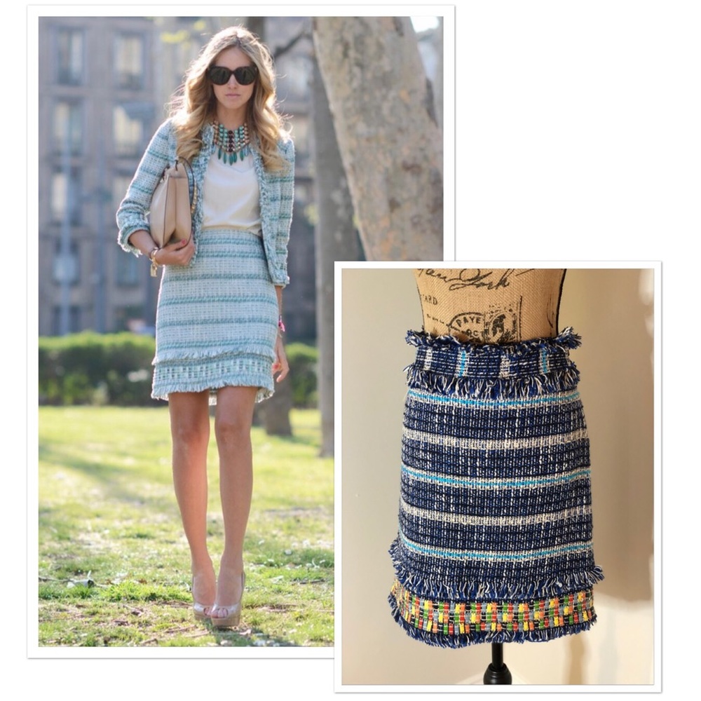 🐣💙Tory Burch Nora Tweed Skirt💙🐣 NWT